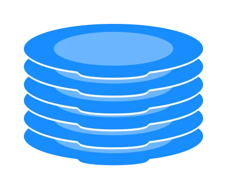 stack of plates